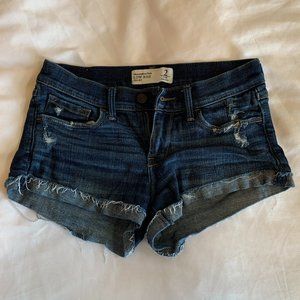 A&F Low Rise Denim Shorts
